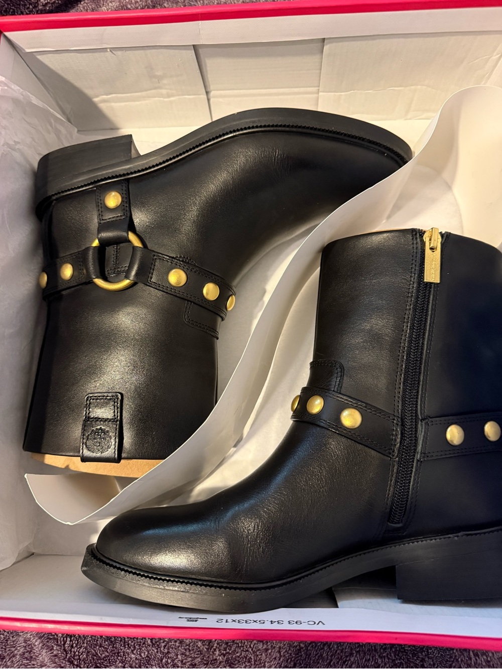 Vince Camuto Black and Red Signature Shoe Box